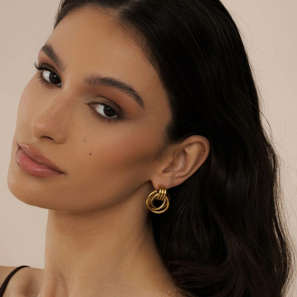 Cece Knot Stud Earrings - Image 4