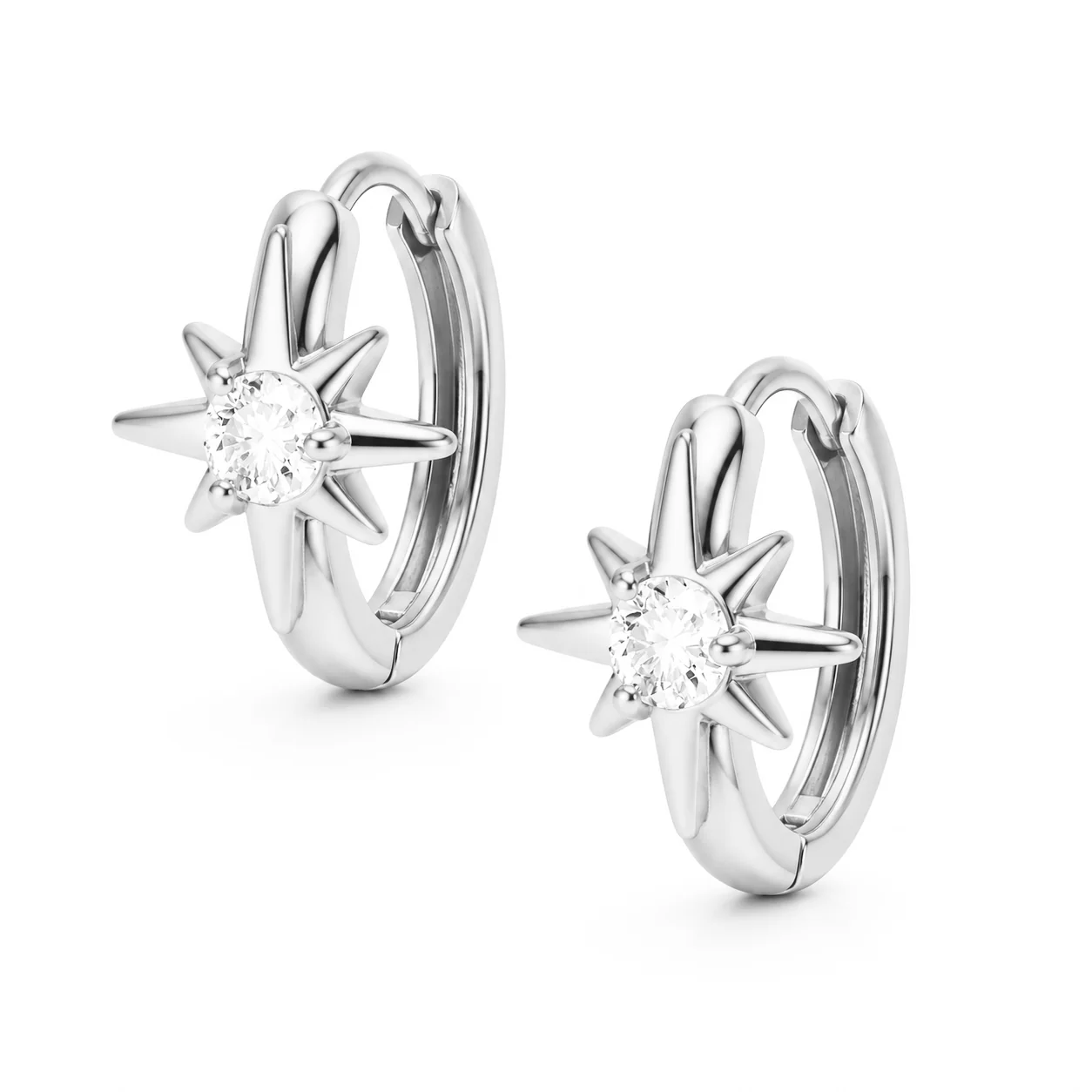 Deceive Star Hoop Earrings - Image 3