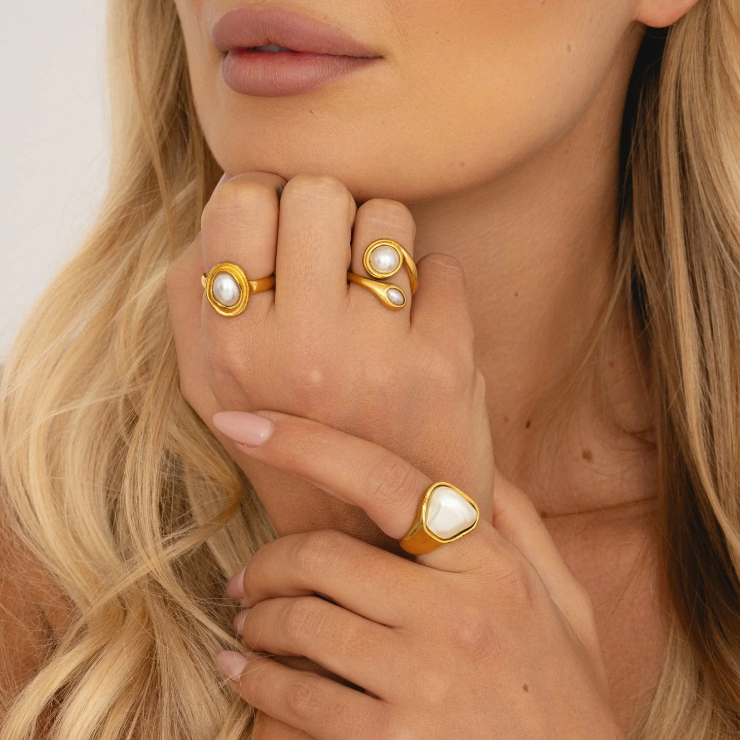 Glacier Pearl Ring - Image 12
