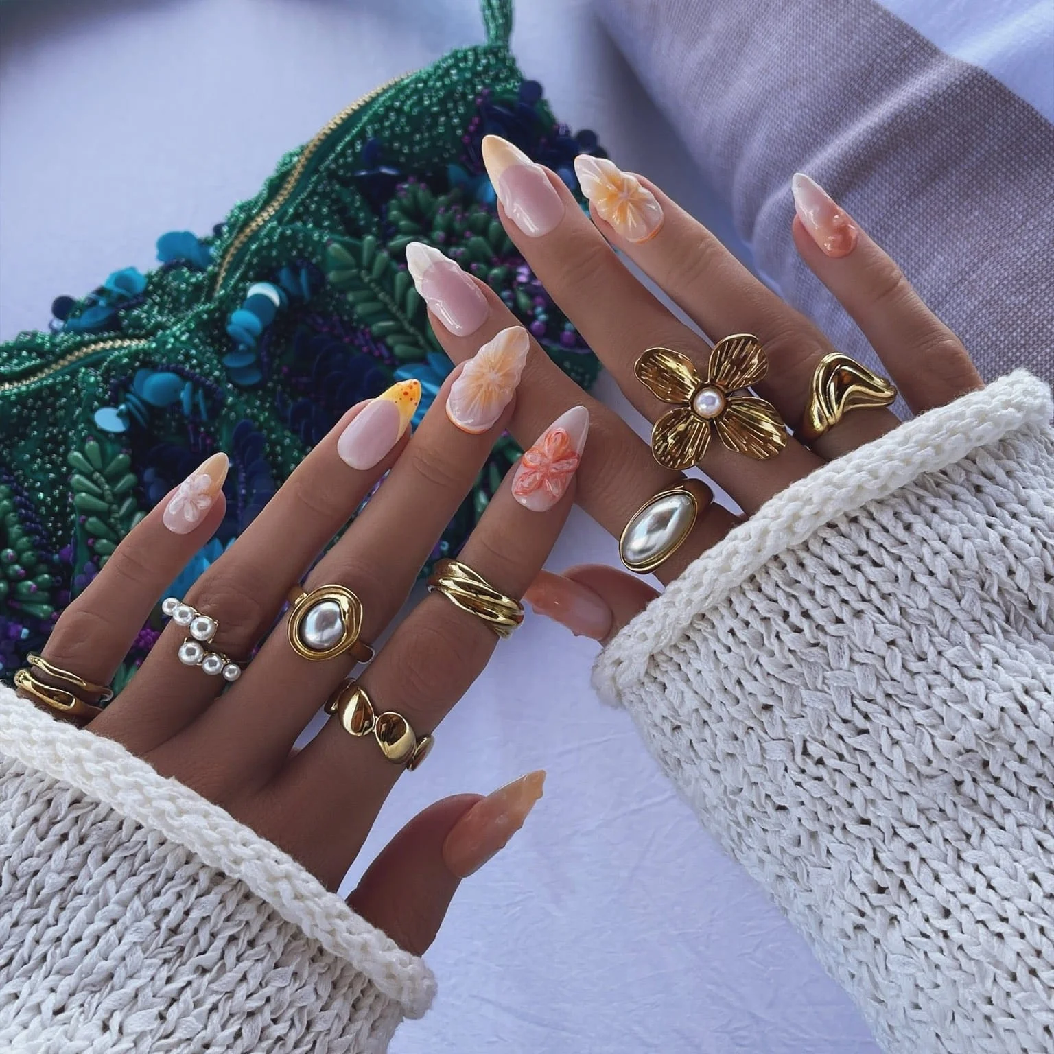 Glacier Pearl Ring - Image 13
