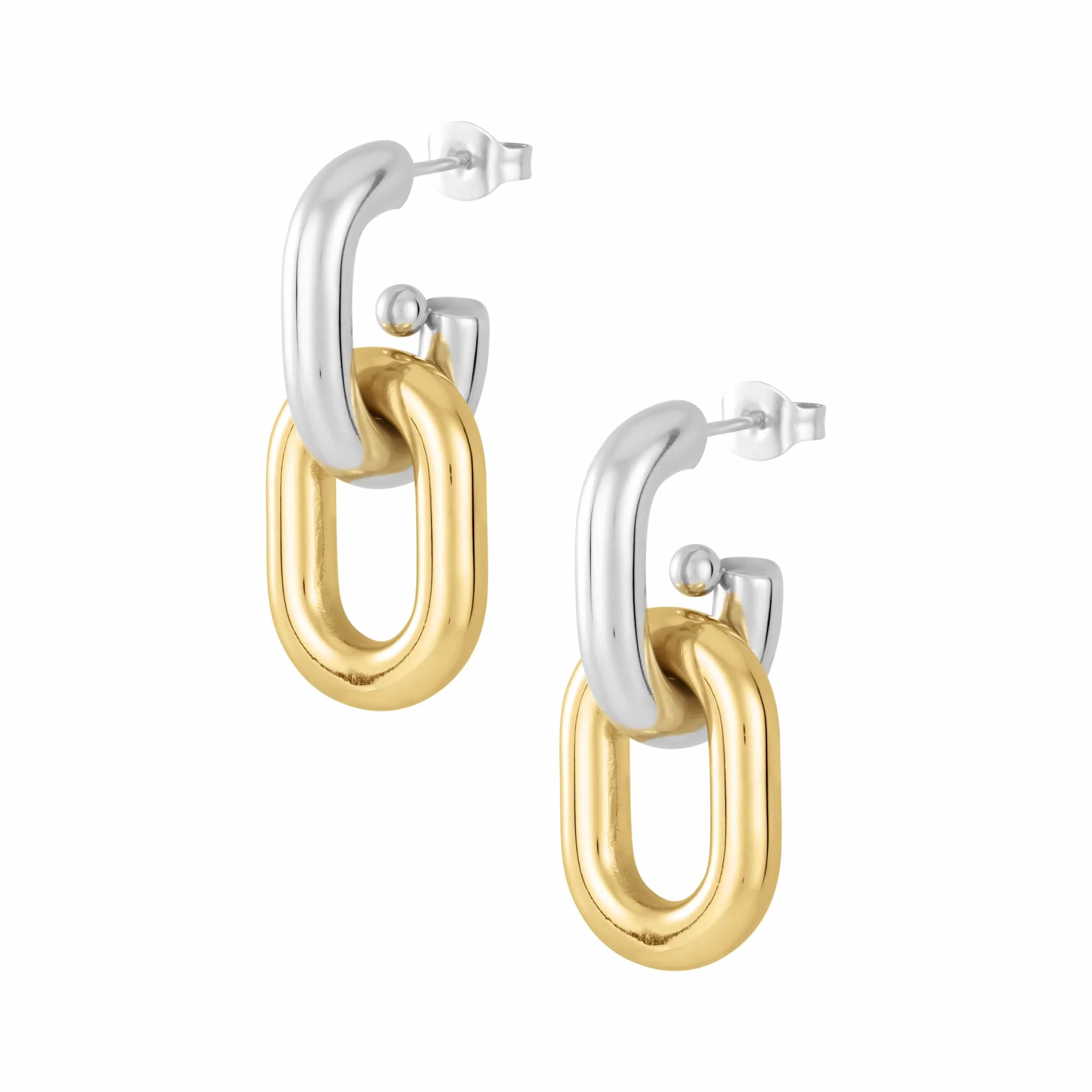 Interlock Stud Earrings