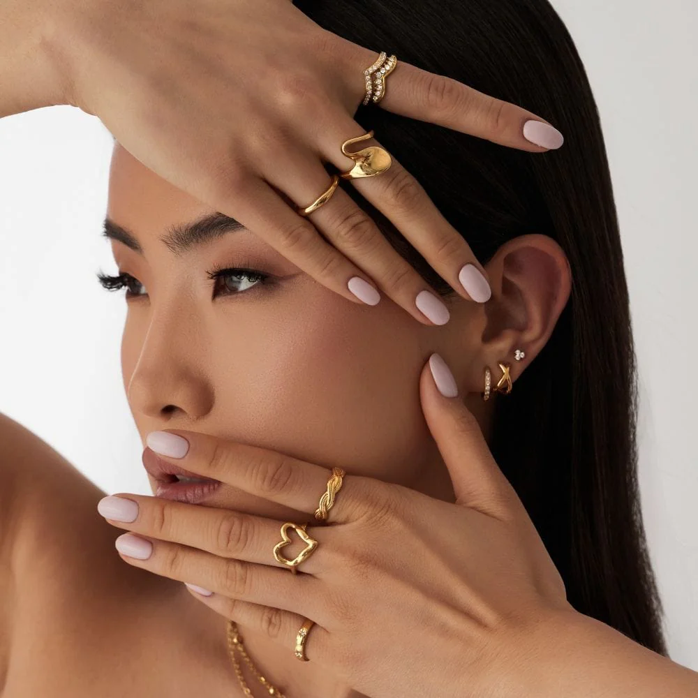 Criss Cross Hoop Earrings - Image 7