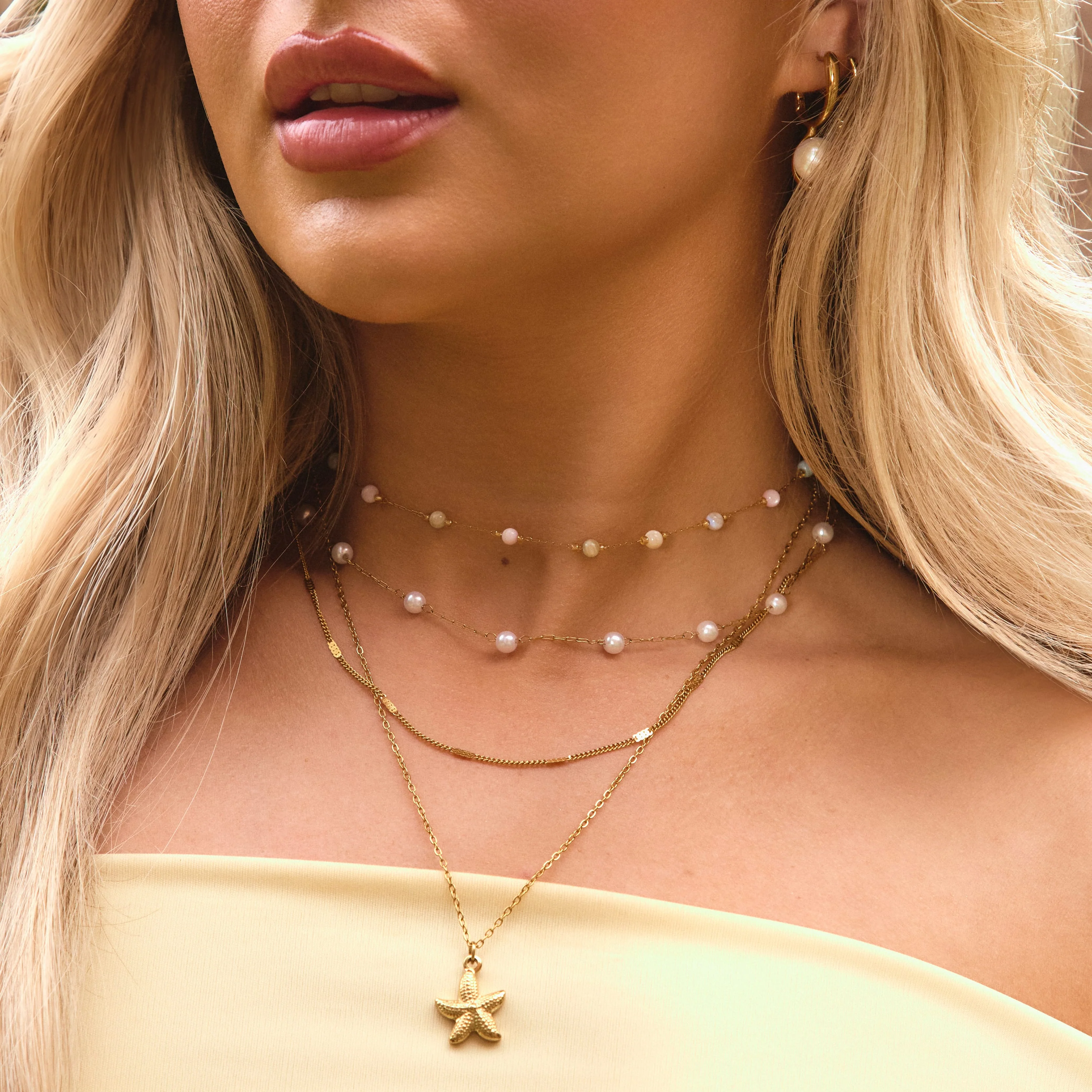 Youth Pearl Layered Necklace - Image 4